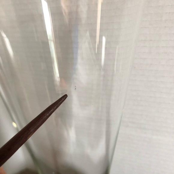 Vtg Hand Blown Glass Vase with Black Base with Controlled Bubbles - Picture 6 of 16